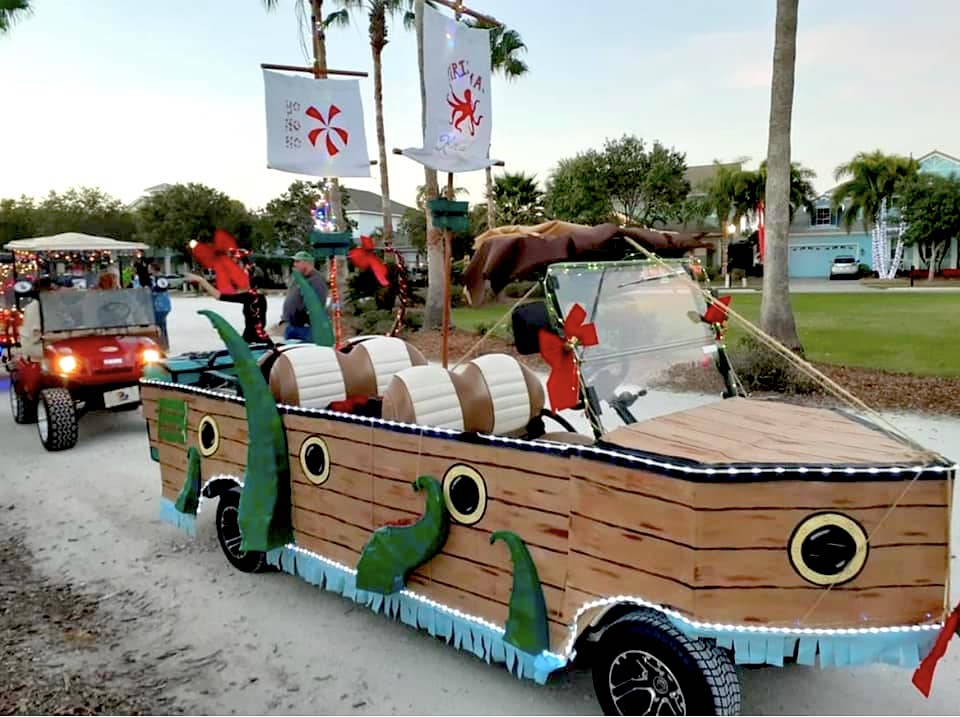 2022 Apollo Beach Holiday Golf Cart Parade - ICON EV
