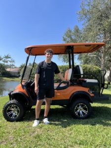 ICON EV Golf Cart Winner Daniel S of Palm Beach Gardens, Florida