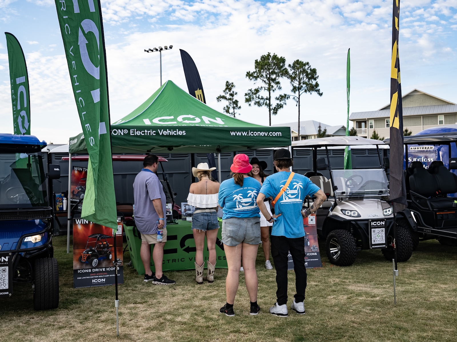 ICON EV at Gulf Coast Jam - Booth Display