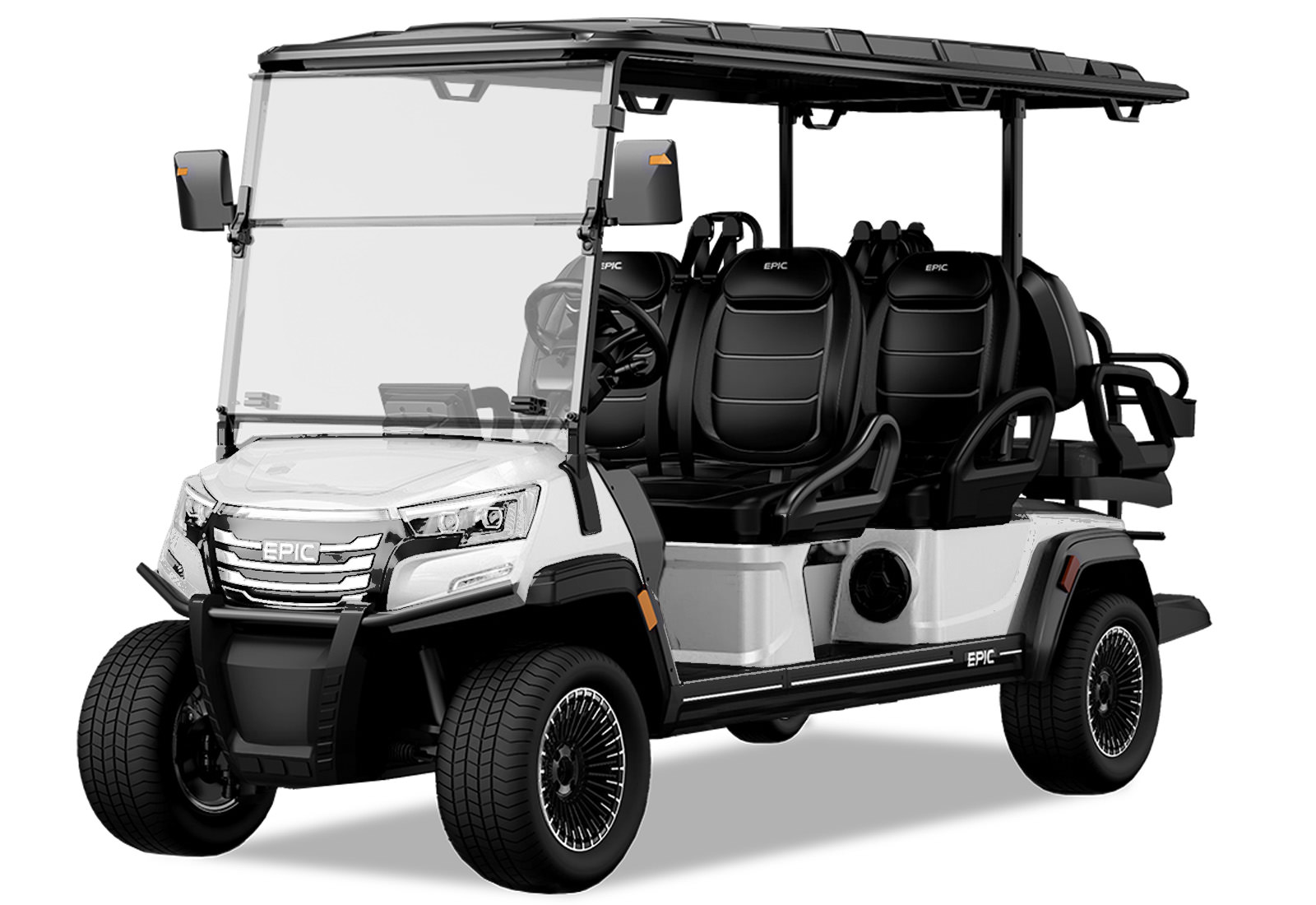 EPIC E60FX Golf Carts - Metallic Pearl White