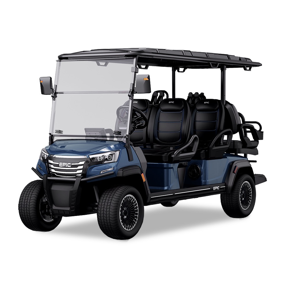 EPIC E60FX Golf Cart - Midnight Blue
