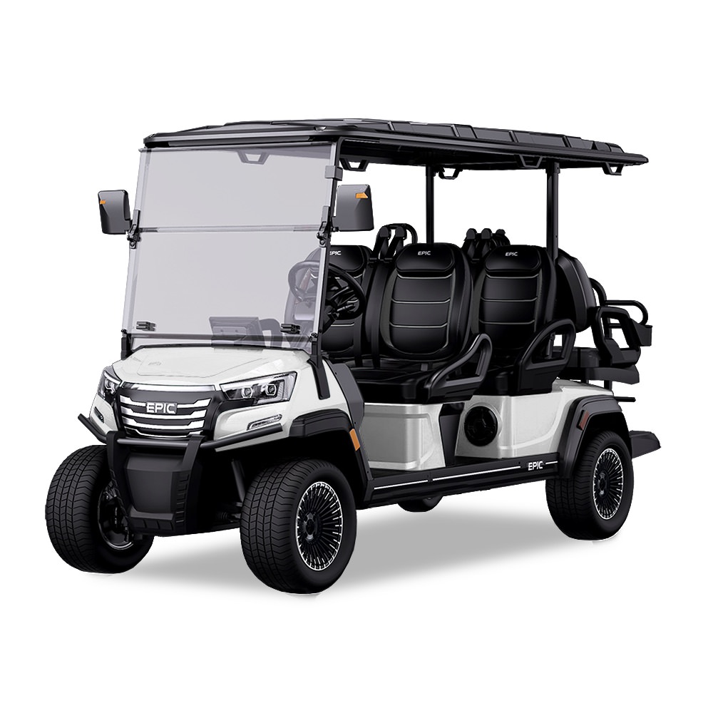 EPIC E60FX Golf Cart - White