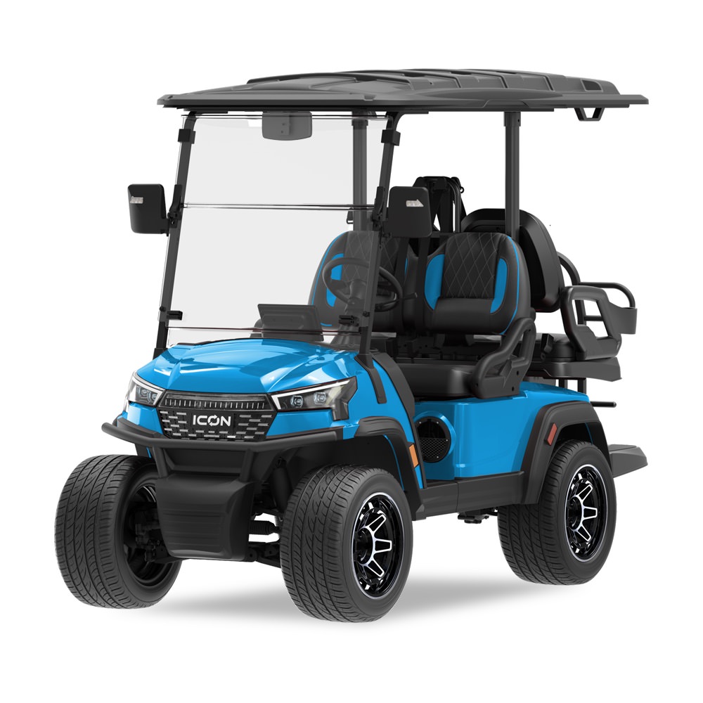 ICON i40X Golf Cart - Electric Blue